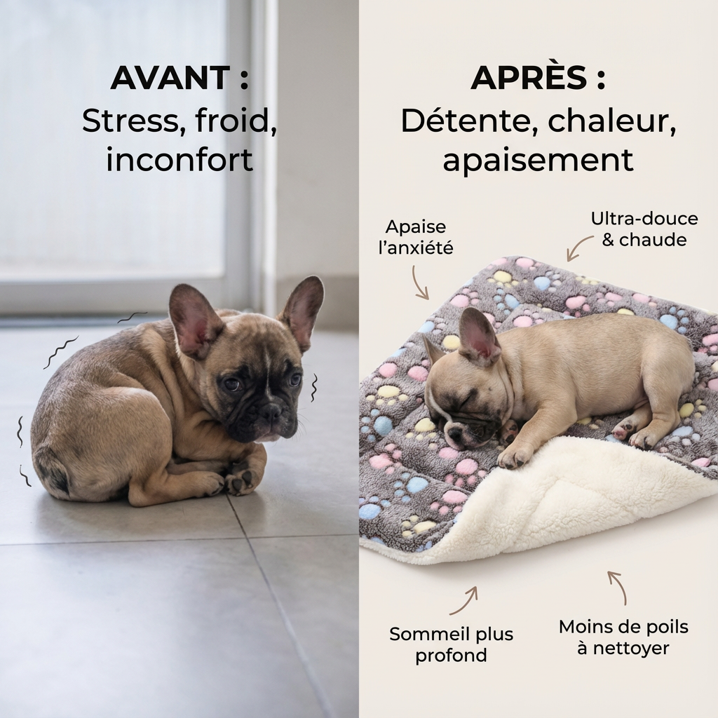 Couverture douillette et apaisante pour chats et chiens