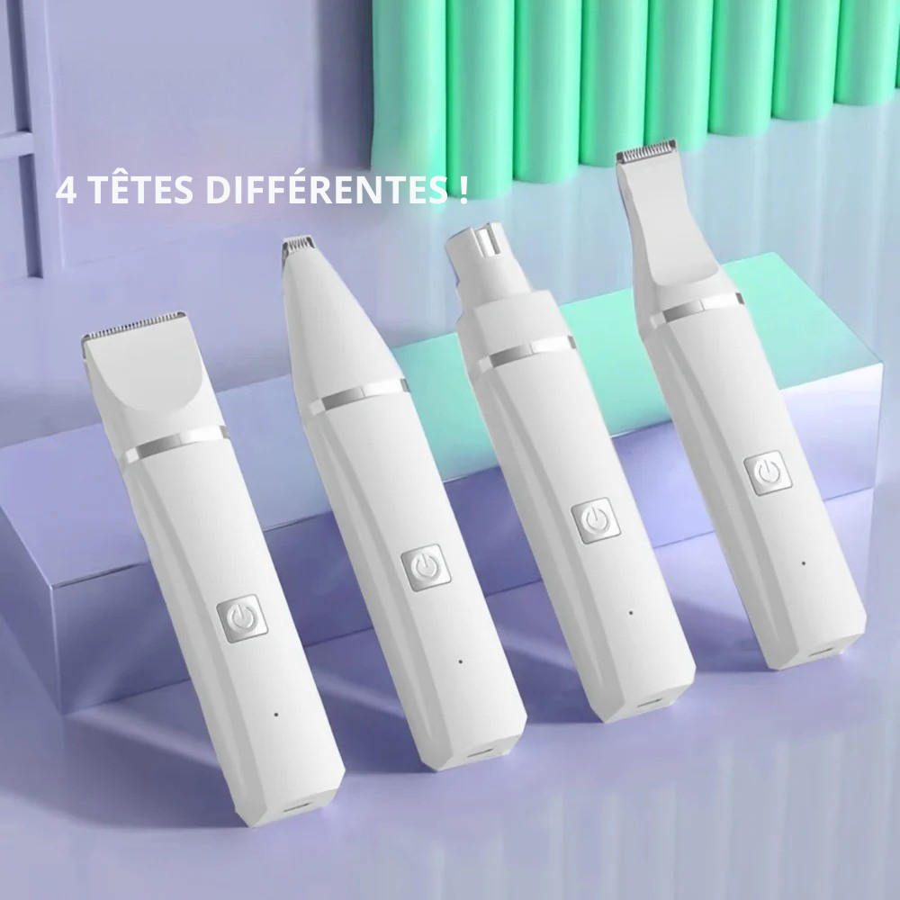 Tondeuse Multi-Têtes Silencieuse pour Chiens et Chats