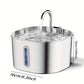 Fontaine 2.2L inox ultra-silencieuse pour chat & petit chien