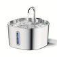 Fontaine 2.2L inox ultra-silencieuse pour chat & petit chien