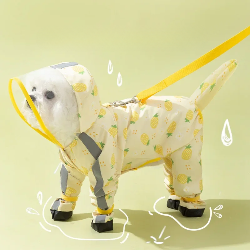 Combinaison Imperméable Intégrale pour Chien avec Protection des Pattes