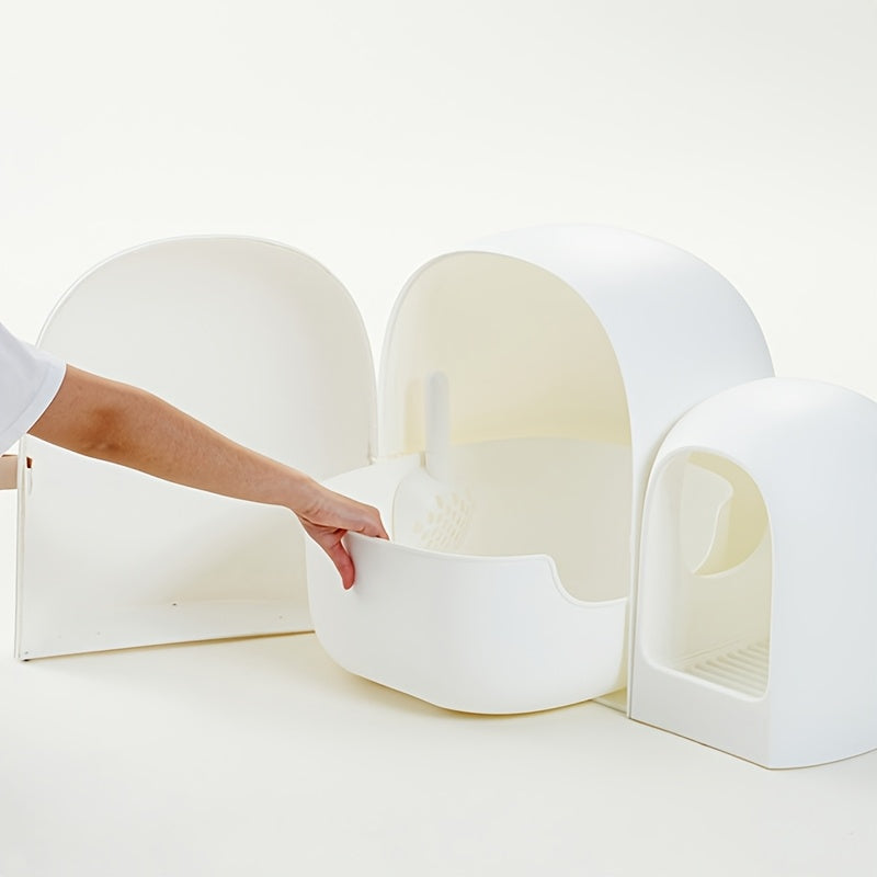 Bac à Litière Fermé avec Tiroir et Allée Anti-Sable