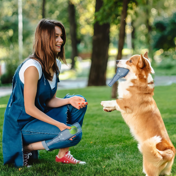 Jouet à mâcher bouteille avec balle pour chien – Amusement & anti-stress