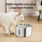 Fontaine 2.2L inox ultra-silencieuse pour chat & petit chien