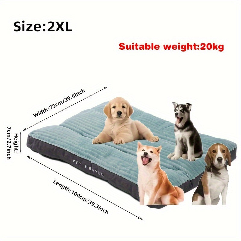 Lit matelas orthopédique à rayures pour Chien toutes saisons
