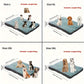 Lit matelas orthopédique à rayures pour Chien toutes saisons
