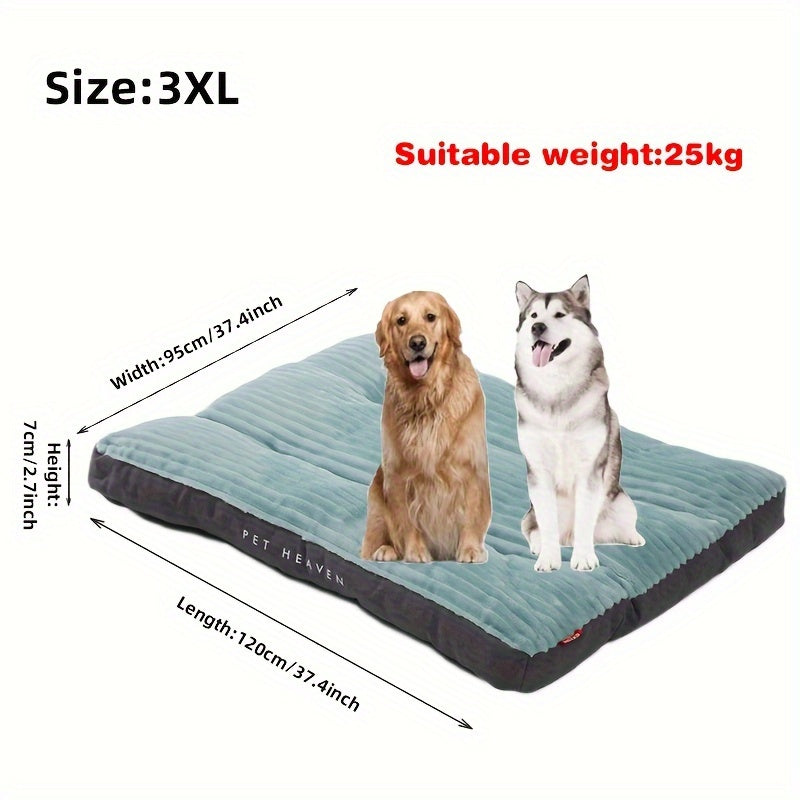Lit matelas orthopédique à rayures pour Chien toutes saisons
