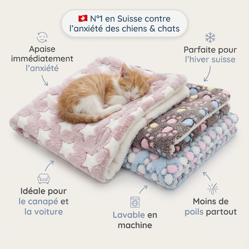 Couverture douillette et apaisante pour chats et chiens