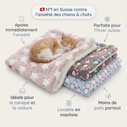 Couverture douillette et apaisante pour chats et chiens