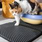 Tapis de litière pour chat – Double couche anti-projections