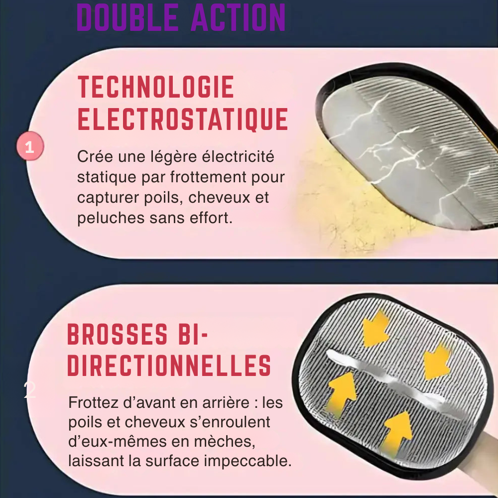 Gant Anti-Poils — Élimine 100% des poils en un seul passage