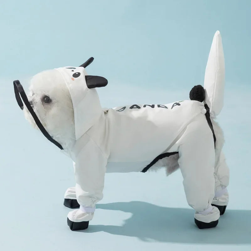 Combinaison Imperméable Intégrale pour Chien avec Protection des Pattes