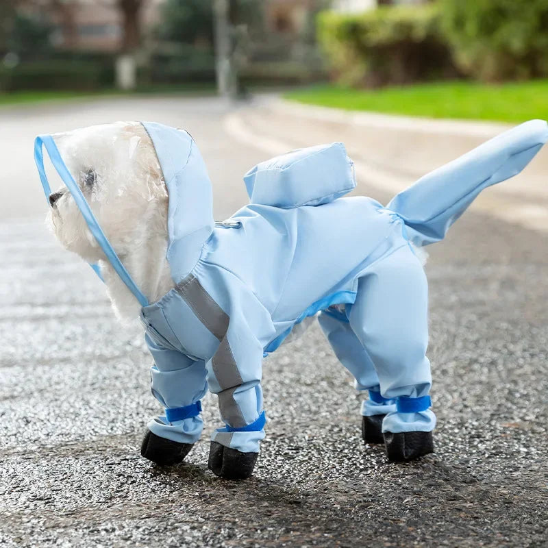 Combinaison Imperméable Intégrale pour Chien avec Protection des Pattes