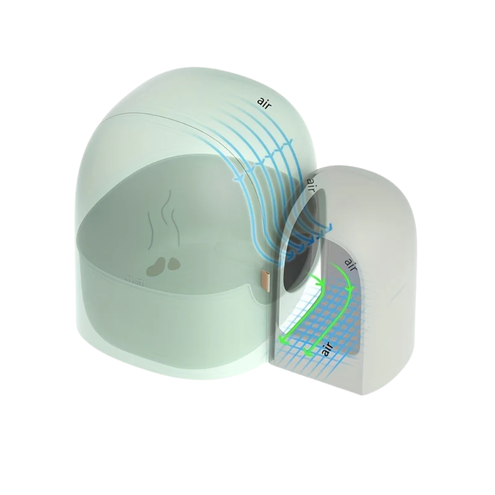 Bac à Litière Fermé avec Tiroir et Allée Anti-Sable