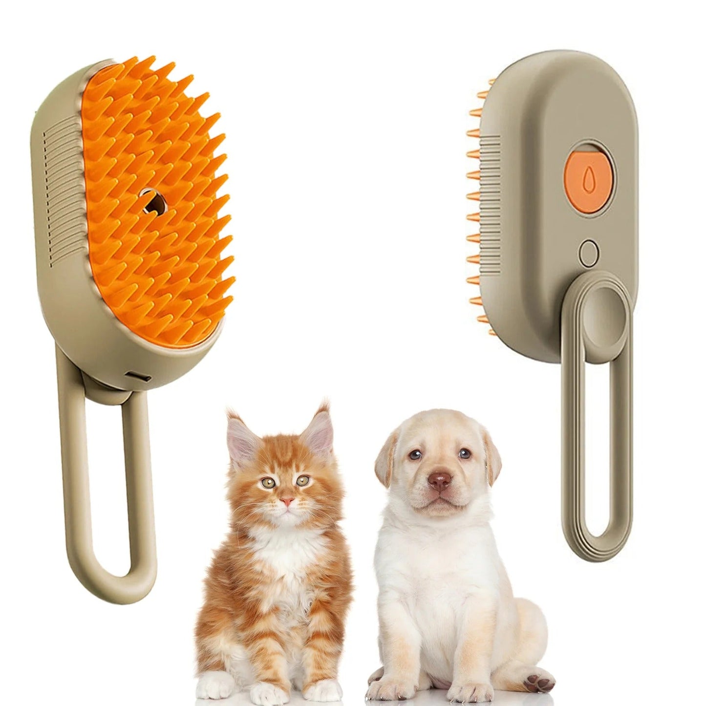 Brosse Vapeur 3-en-1 pour Animaux – Démêlage, Massage & Soin du Pelage