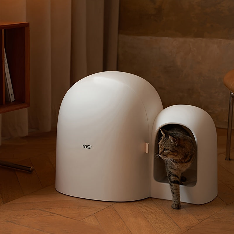 Bac à Litière Fermé avec Tiroir et Allée Anti-Sable