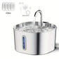 Fontaine 2.2L inox ultra-silencieuse pour chat & petit chien